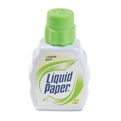 Liquid Paper Correction Fluid 22 ml Bottle Ledger Buff