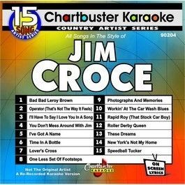 Chartbuster Karaoke CDG90204 Jim Croce