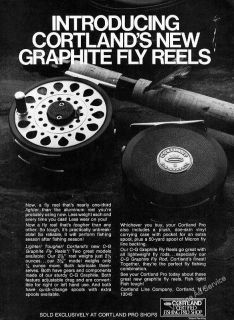 1976 Introducing Cortlands New Graphite Fly Reels Model C G Fishing