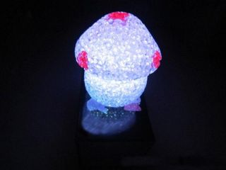  Change 7 color Crystal mushrooms LED Night Light Flash Creative Toys