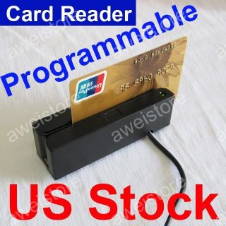 USB Magnetic Credit Card Reader Mini Mag Stripe Swiper 3 Track HiCo