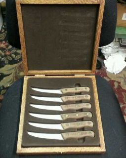  Chicago Cutlery 103S Steak Knife Knives Set of 6 with case NEW