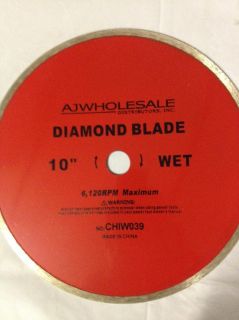 10 Wet Cut lapidary Diamond Saw Blade Concrete Brick Stone Slate Rock