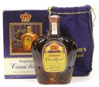 Crown Royal Canadian Whiskey SEALED w Box Vintage 1968
