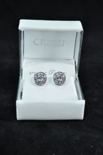 Crislu Platinum Over Sterling Silver Earrings $135