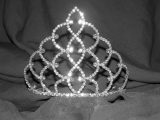 Rhinestone Pageant Prom Crown Crowns Tiara Tiaras B06