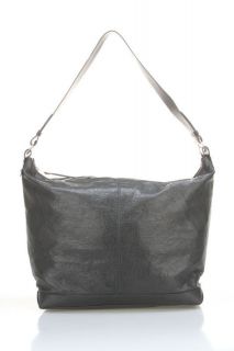 Balenciaga Unisex Courier Messenger Bag in Anthracite w Silver Zipper