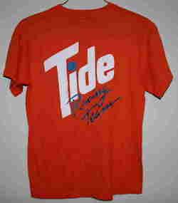 Vintage Darrell Waltrip # 17 Tide Ride Machine T shirt M 1980s Orange
