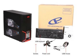 Custom Gaming Desktop CyberpowerPC Gamer Ultra 2098 QuadCore 3 6Ghz