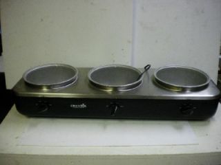 crock pot 3 crock individual control knobs cooking search