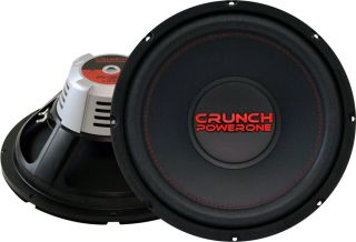 Crunch P1 12D4 Car Audio Stereo 12 Dual 4 Ohm 700W Sub Subwoofer