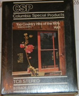 Top Country Hits of The 60s SEALED 8 Track Tape