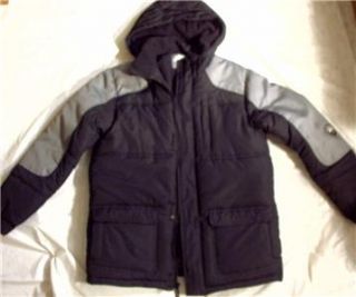 Boys Jacket Coat Athletic Works x LG 16 18 Charcoal Grey Great