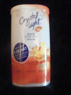 Crystal Light Drink Mix Sugar Free 8 Quarts Low Calorie Peach Iced Tea
