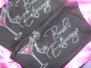 Bachelorette Party Rhinestone Iron on Hot Fix Bridesmaid for Shirt