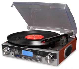 Crosley CR6007A Tech Turntable USB SD Record Player New
