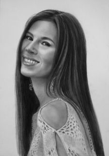  Portrait Drawing of GRAMMY Nominated Jana Mashonee by Maria DAngelo