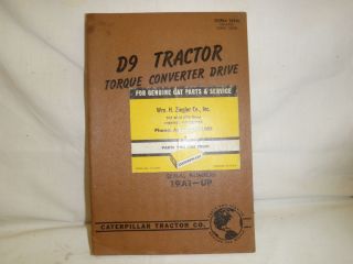 Cat D9 Tractor Torque Converter Drive PTS BK P21 3