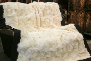 124 Coyote sides fur throw   real fur blanket genuine fur rug