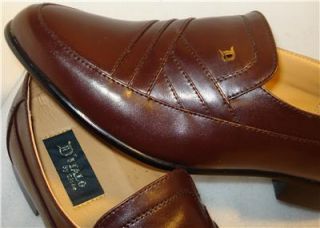 ITALO mens Dress shoes Brown Loafer US size 8.5
