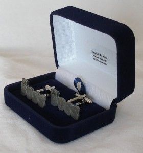 The Boss Cufflinks in English Pewter, Hand Made, Gift Boxed