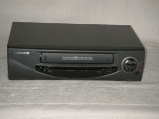 Daewoo 4 Head High Speed Rewind Child Lock Commercial Skip VHS VCR