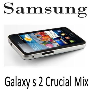 Galaxy S2 i9100 Crucial Mix Silicon Case Silver Gray