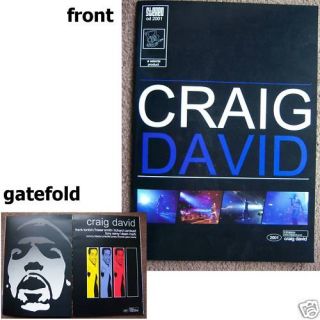Craig David Born to do It 2001 Tour Book New RARE