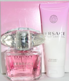 Bright Crystal by Versace 2 Pieces Set for Women with 3 0 oz EDT Spray