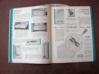 1936 CRANE Plumbing Heating Equipment Catalog ~ for Home Bathroom