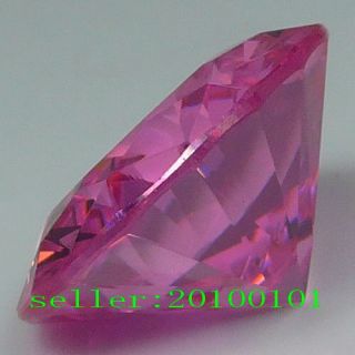 5ct 8mm 16ct 14mm Pink Round Lab Simulated Diamond