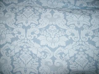  Shabby Chic Grand Chambray Blue Damask Ltd Ed Fabric by Yard