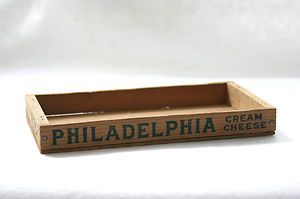 Vintage Kraft Phenix Philadelphia Cream Cheese Wooden Box