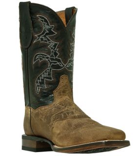 Mens Cowboy Boots Dan Post Franklin D M Broad Square Toe Brown DP2815