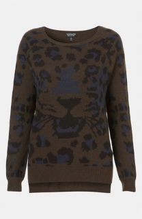 Topshop Safari Graphic Sweater