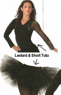 Think You Can Dance 2pc Leotard Powder Puff Tutu Dance Costume Child