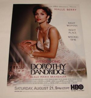 1999 HBO Ad Page Halle Berry Introducing Dorothy Dandridge