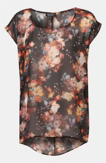 Topshop Romantic Floral Tunic Tee