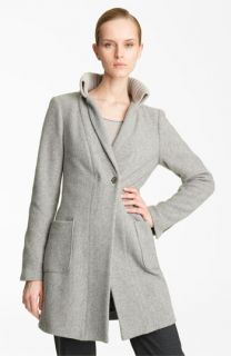 Fabiana Filippi Knit Collar Wool Blend Coat