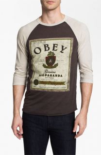Obey Whiskey Baseball T Shirt