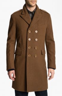 Burberry Brit Wool Blend Trim Fit Trench Coat