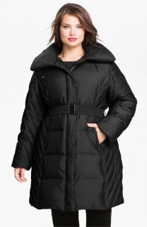 Gallery Quilted Coat with Detachable Hood (Plus)