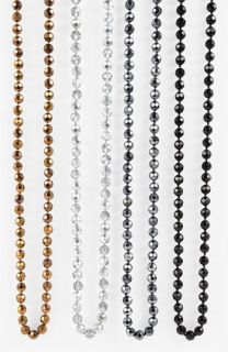  Metallic Bead Extra Long Necklace