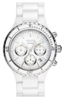 DKNY X Large Ceramic Chronograph Bracelet Watch
