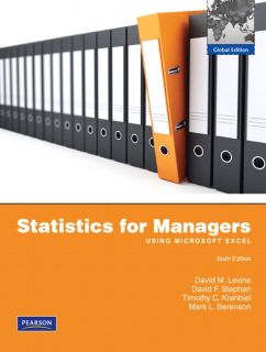 Statistics for Managers Using MS Excel 6th Edition