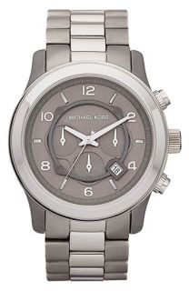 Michael Kors Runway Chronograph Titanium Bracelet Watch