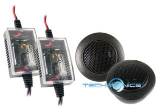  200W Reference Series Car Audio Stereo Tweeters with Crossovers