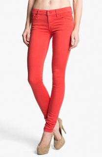 MOTHER The Looker Skinny Stretch Jeans (Rambutan Red)