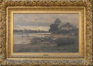 Original Listed Antique Tonalist American Oil Painting W.C. Fitler New