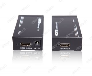 HDMI Extender by Cat5e or Cat6 Upto 60 to 120 Meter 1080p Support 3D